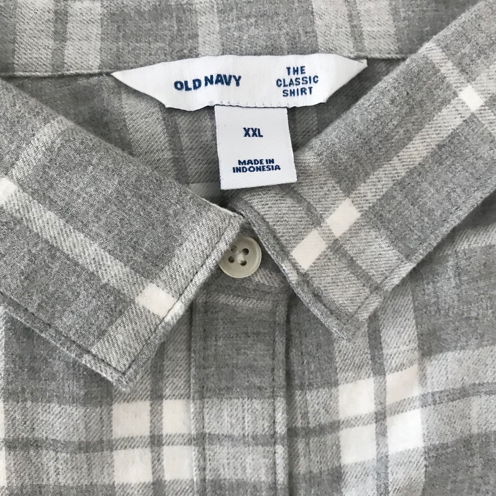 Grey & White flannel